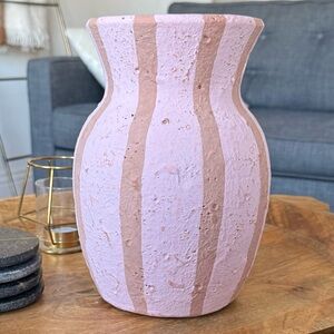 Opalhouse Pink and Brown Striped Vase